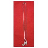 16 In .925 Italy  Necklace & Pendant 6.66g