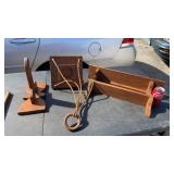 Wooden shelf, Candle Holder , Hook