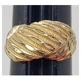 Sz.9 14k. Yellow Gold Ring 7.28 Grams