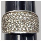 Sz.10.5 Sterling silver Ring 8.54 Grams