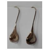 925 Sterling Silver Pierced Earrings 2.46 Grams
