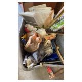 Tote of Painting Supplies , Chalking Guns ,