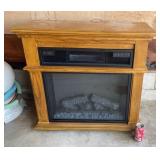 Electric Fireplace on Wheels ,120 VAC, 30 H , 13
