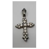 925 Sterling Silver Cross Pendant 3.50 Grams