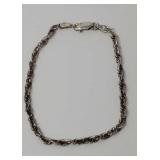 7in. Sterling Silver Bracelet 3.54 Grams