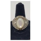 Sz.9 925 Sterling Silver Indonesia Ring 11.16