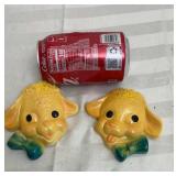 Vintage Chalk Art Lambs