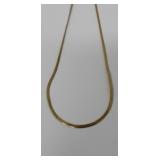 19in. 14k. Yellow Gold Italy Necklace 2.39 Grams