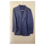 Denim and Co Leather Coat, Medium