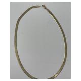 16in. 10k. Yellow Gold Necklace 9.04 Grams
