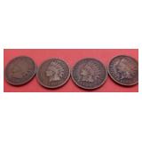 1901, 1902, 1906, 1907 Indian Head Pennies