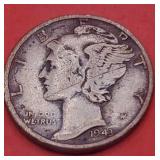 1943 Mecury Dime