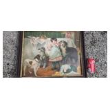 1904 Charity Beging At Home print.