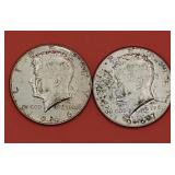 1966 & 1967 Kennedy Half Dollars
