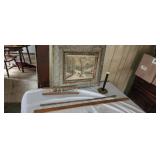 Old advertising yardstick Neal stroll Newton