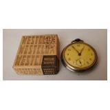 Westclox Scotty Pocket Watch With Origional Box