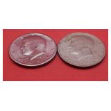1971 & 1973 Kennedy Half Dollar