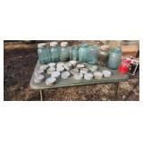 Old fruit jars & lids.