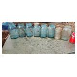 Old fruit jars.