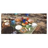 Little Bo Peep baby dish  carnival glass.