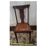Leather Seated Antique Chair