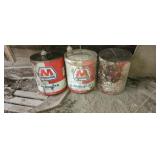 3. 5 gallon marathon oil cans