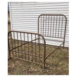 Old steel bed.