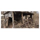 Contents of shed not the foreign bench vice