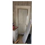 Old wood house door.