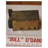 Cast Iron Log Cabin Bank