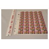 Full Sheet Of Elvis Stamps