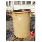 20 gal stone crock hair line crack holds water.