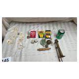 Vintage Marbles, Dice Japan, Toy Horn, Chalk,