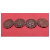 1898, 1899, 1906, 1907 Indian Head Pennies