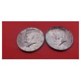 1968 & 1969 Kennedy Half Dollars
