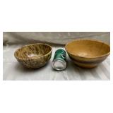 Antique Splatter Pottery Bowl , And Pottery Brown