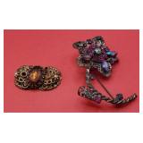 2 West Germany Brooches