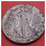 1945 Walking Liberty Silver Half Dollar