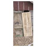 Old screen door and Woodhouse door.