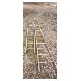 Old orchard ladder and straight ladder