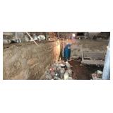 The contents of the cellar consisting of old