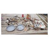 Old toys kitchen utinsels.