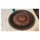 Metal Rooster Serving Tray