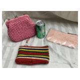 Vintage Purses, Pink Beaded Made in Hong Kong
