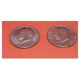 1972 & 1978 Kennedy Half Dollars