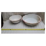 Enamel Ware Large Bowls