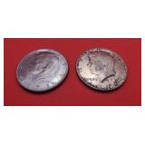 1973 & 1969 Kennedy Half Dollars