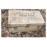 World War I footlocker with military safety razor