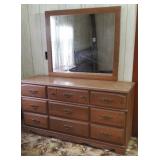 Low Boy Dresser With Mirror