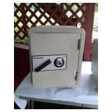 OPENED SENTRY FIRE PROOF SAFE--COMBO UNKNOWN